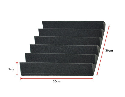 NNEDSZ Studio Acoustic Foam Sound Absorbtion Proofing Panels Tiles Wedge 30X30CM